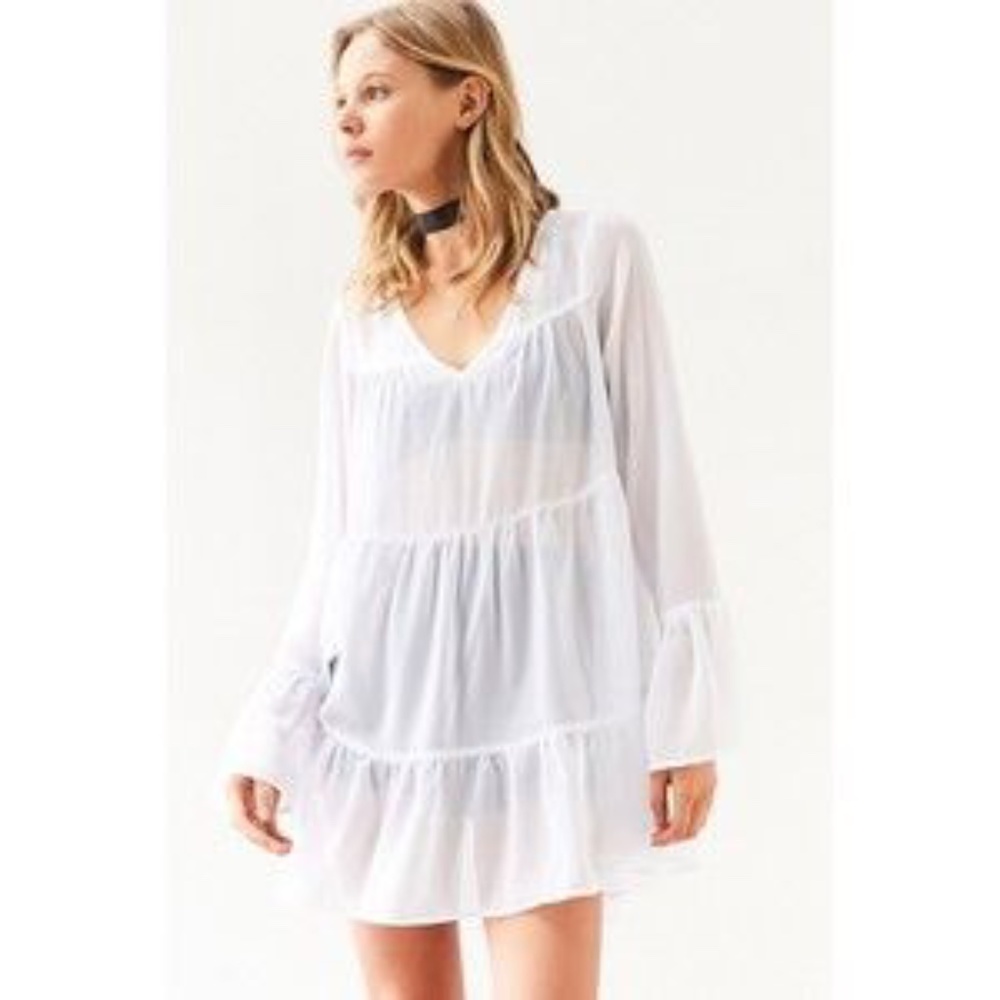 Kimchi Blue Abby Tiered Babydoll Tunic Top XS NWT - Picture 2 of 5